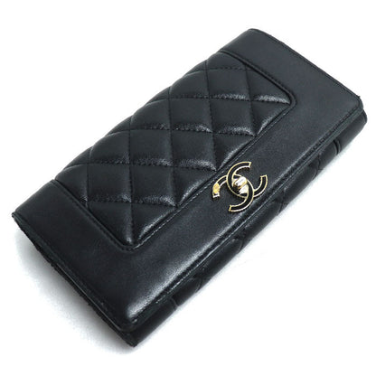 Chanel Matelasse Mademoiselle Lambskin Long Wallet