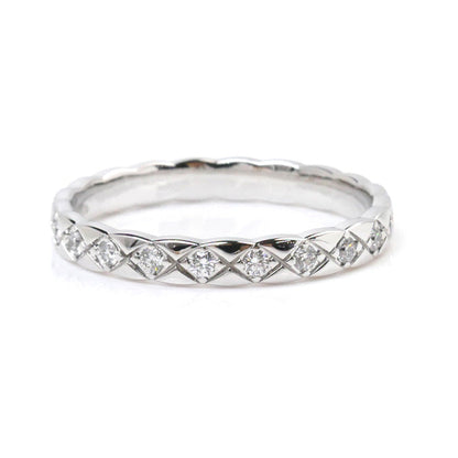 Chanel K18WG White Gold Diamond Coco Crush Eternity Ring