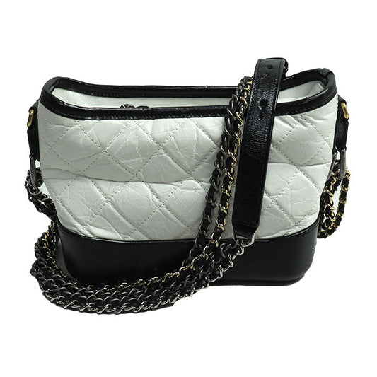 Chanel Gabrielle Small Hobo Bag Black White