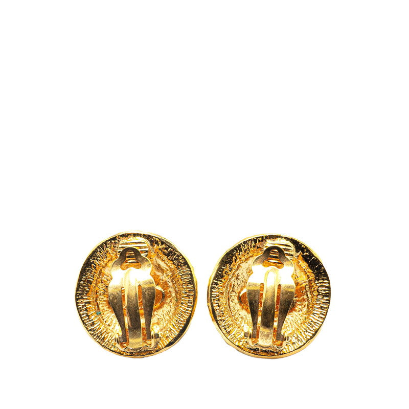 Chanel Gold-Plated Coco Mark Earrings