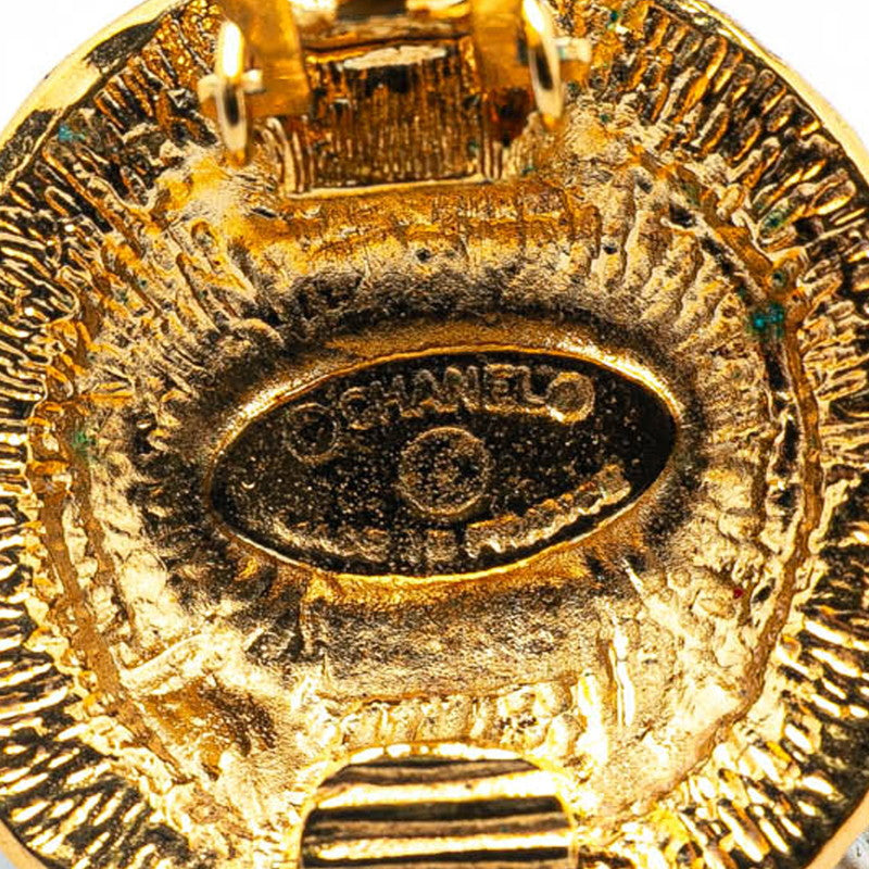 Chanel Gold-Plated Coco Mark Earrings