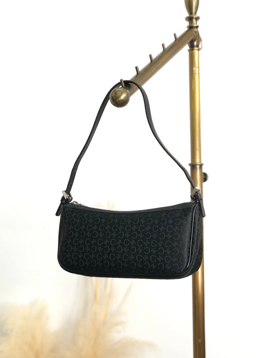 CELINE Shoulder bag Hobobag Black Vintage ygiapy