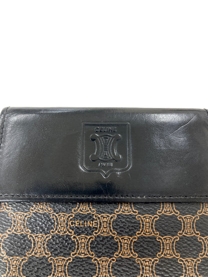 CELINE  Folded Wallet Black Vintage 4vg8wr