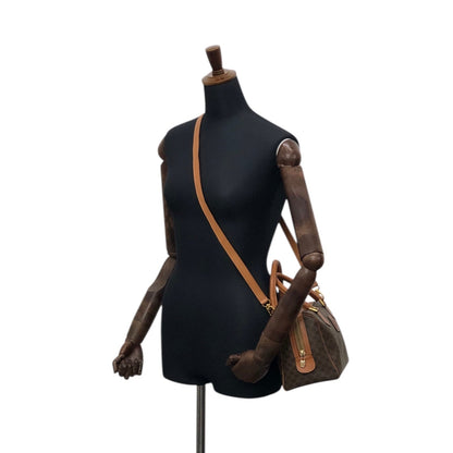 CELINE  Two-way Handbag Shoulder bag Brown Vintage mxkp72