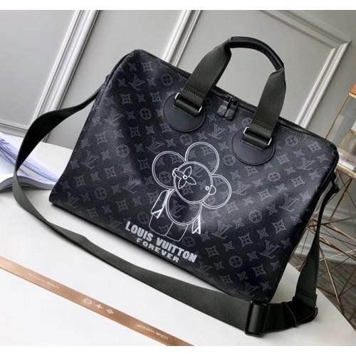 Louis Vuitton Speedy Bandouliere 40 Monogram Eclipse Canvas Vivienne