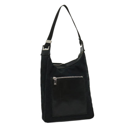 GUCCI GG Canvas Shoulder Bag Black  ki2082