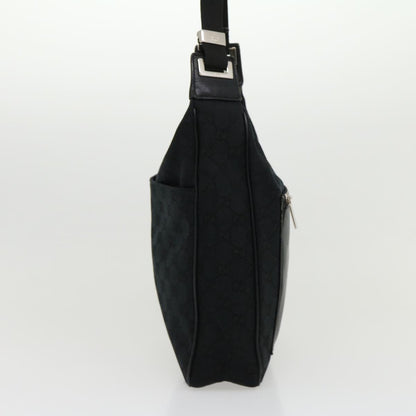 GUCCI GG Canvas Shoulder Bag Black  ki2082