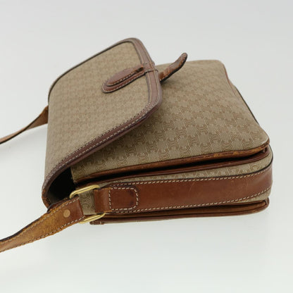 Celine Macadam Canvas Shoulder Bag Beige  ki2254