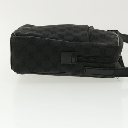 GUCCI GG Canvas Shoulder Bag Canvas Black 03136  ki2642