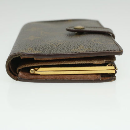 LOUIS VUITTON Monogram Porte MonnaieBillets Viennois Wallet M61663 ki2714
