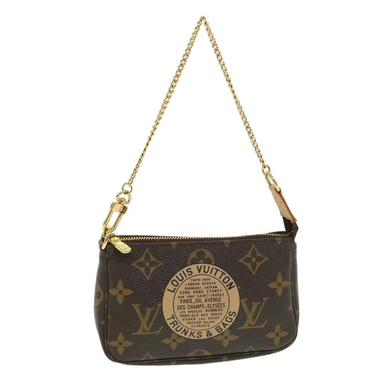 LOUIS VUITTON Monogram T&B Mini Pochette Accessoires Pouch M60153 LV ki2818