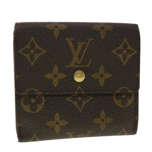 LOUIS VUITTON Monogram Portefeuille Elise Wallet M61654 LV ki2827