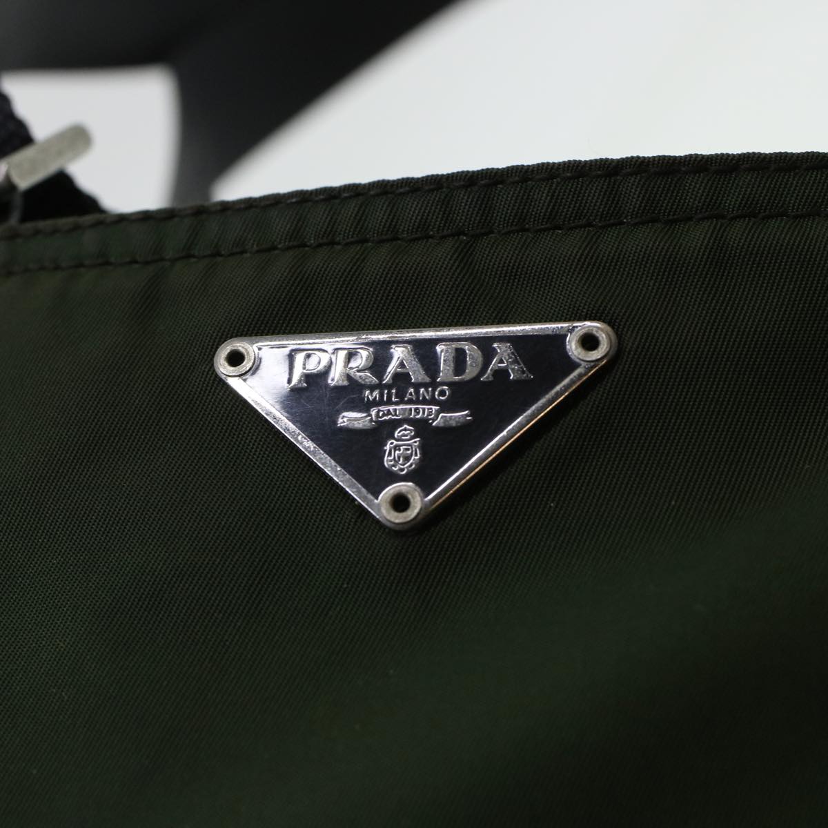 Prada Shoulder Bag Nylon Khaki  ki2900