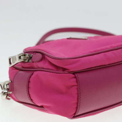 PRADA Shoulder Bag Nylon Pink Auth ki3009