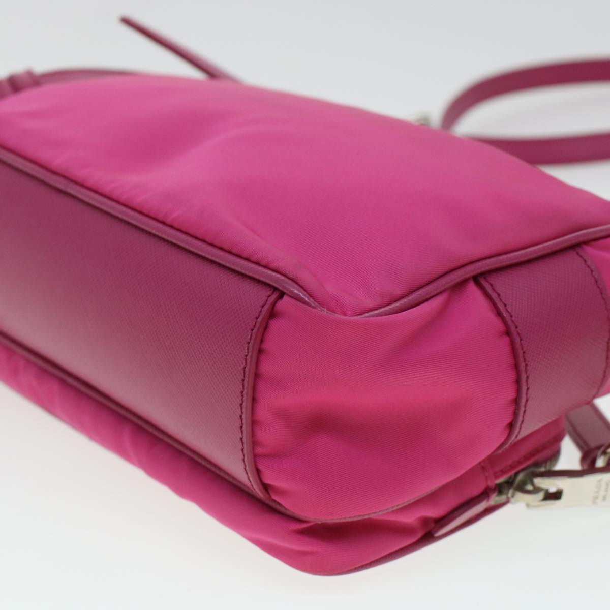 PRADA Shoulder Bag Nylon Pink Auth ki3009