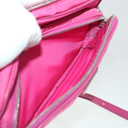 PRADA Shoulder Bag Nylon Pink Auth ki3009