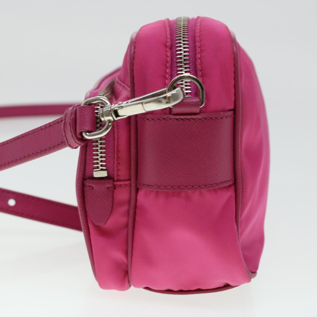 PRADA Shoulder Bag Nylon Pink Auth ki3009