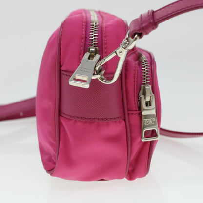 PRADA Shoulder Bag Nylon Pink Auth ki3009