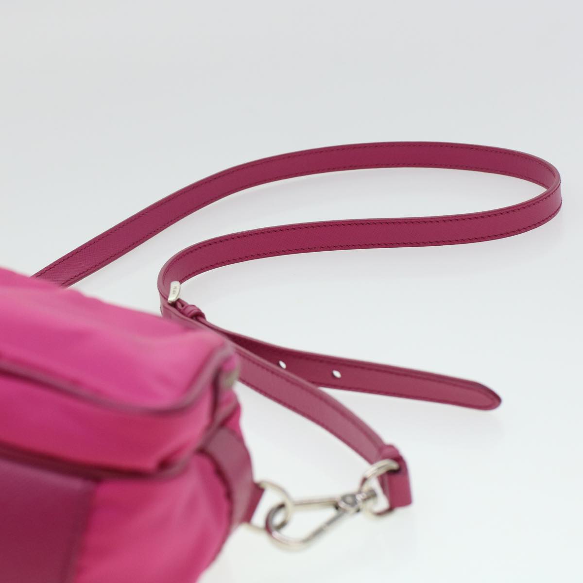 PRADA Shoulder Bag Nylon Pink Auth ki3009