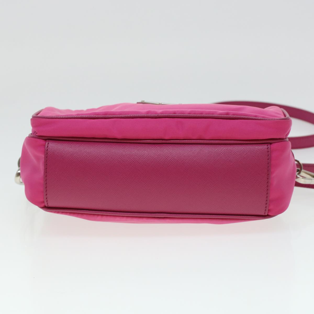 PRADA Shoulder Bag Nylon Pink Auth ki3009