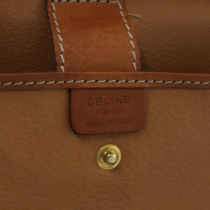 Celine Macadam Canvas Briefcase PVC Leather 2way Brown  ki3039