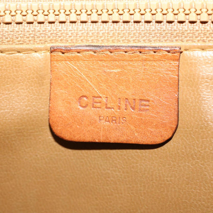 Celine Macadam Canvas Clutch Bag PVC Leather Brown  ki3150