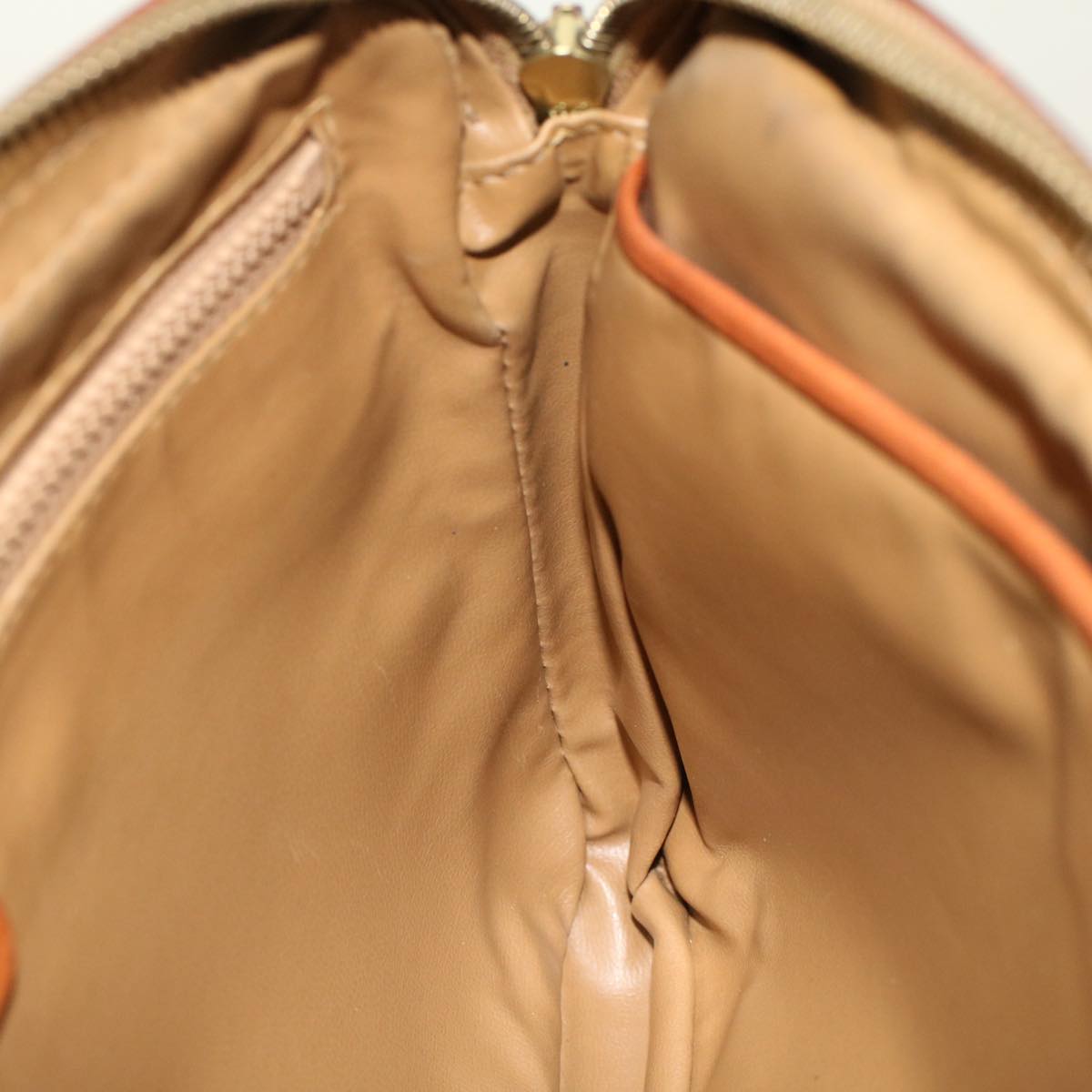 Celine Macadam Canvas Clutch Bag PVC Leather Brown  ki3150