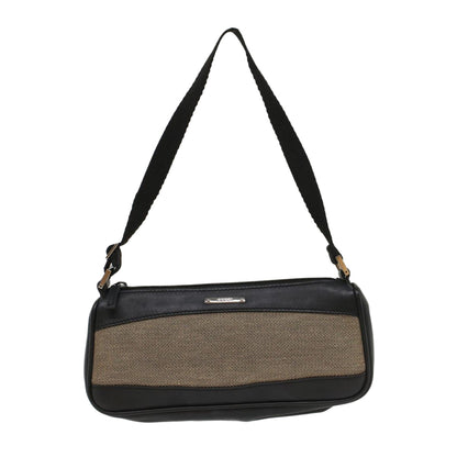 Gucci Accessory Pouch Canvas Leather Black  ki3186