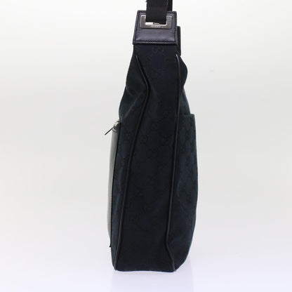 GUCCI GG Canvas Shoulder Bag Leather Black 019.0537 2123  ki3192