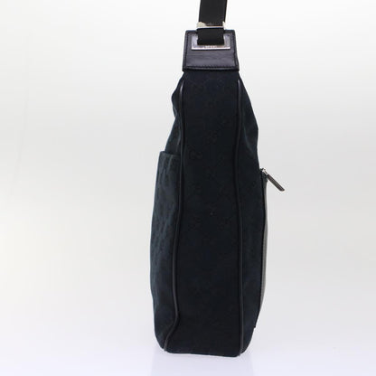 GUCCI GG Canvas Shoulder Bag Leather Black 019.0537 2123  ki3192