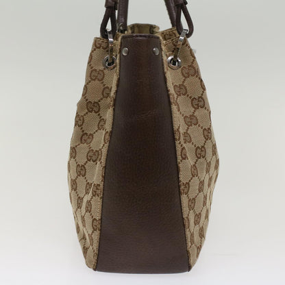 GUCCI GG Canvas Hand Bag Beige 115007  ki3212