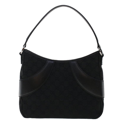 GUCCI GG Canvas Shoulder Bag Black 118012  ki3238