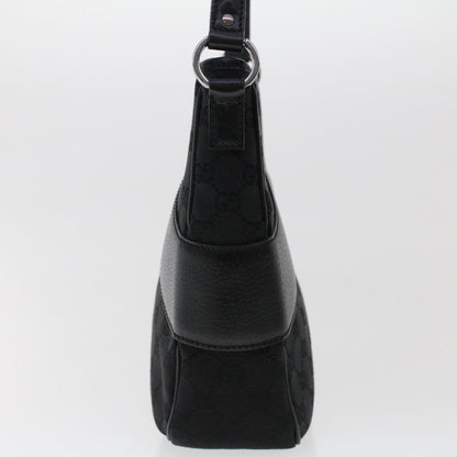 GUCCI GG Canvas Shoulder Bag Black 118012  ki3238