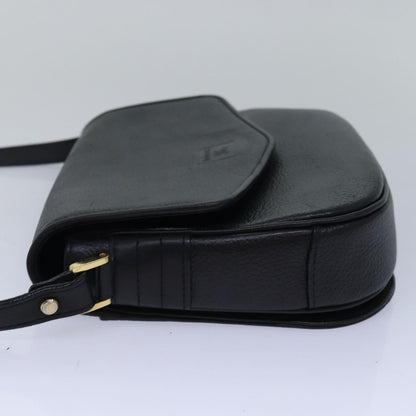 BURBERRYSs Shoulder Bag Leather Black Auth ki4643