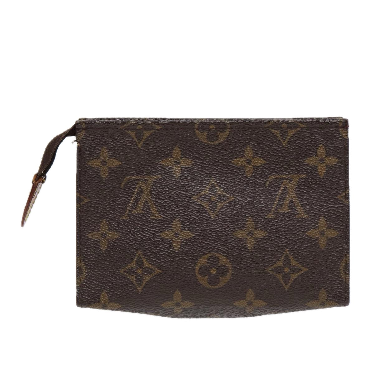LOUIS VUITTON Monogram Poche Toilette 15 Pouch M47546 LV Auth ki4740