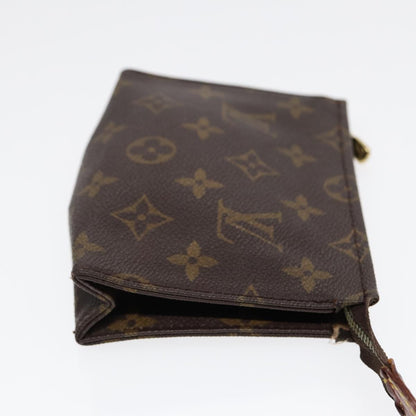 LOUIS VUITTON Monogram Poche Toilette 15 Pouch M47546 LV Auth ki4740