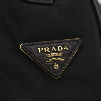 Prada Hand Bag Nylon 2way Black  kk163