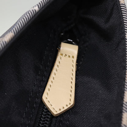 Burberry Nova Check Blue Label Hand Bag Nylon Blue Auth kk236