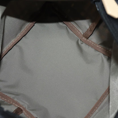 Burberry Nova Check Blue Label Hand Bag Nylon Blue Auth kk236