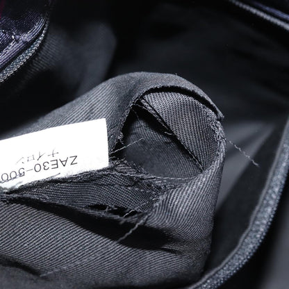 Burberry Nova Check Blue Label Hand Bag Nylon Navy Auth kk237