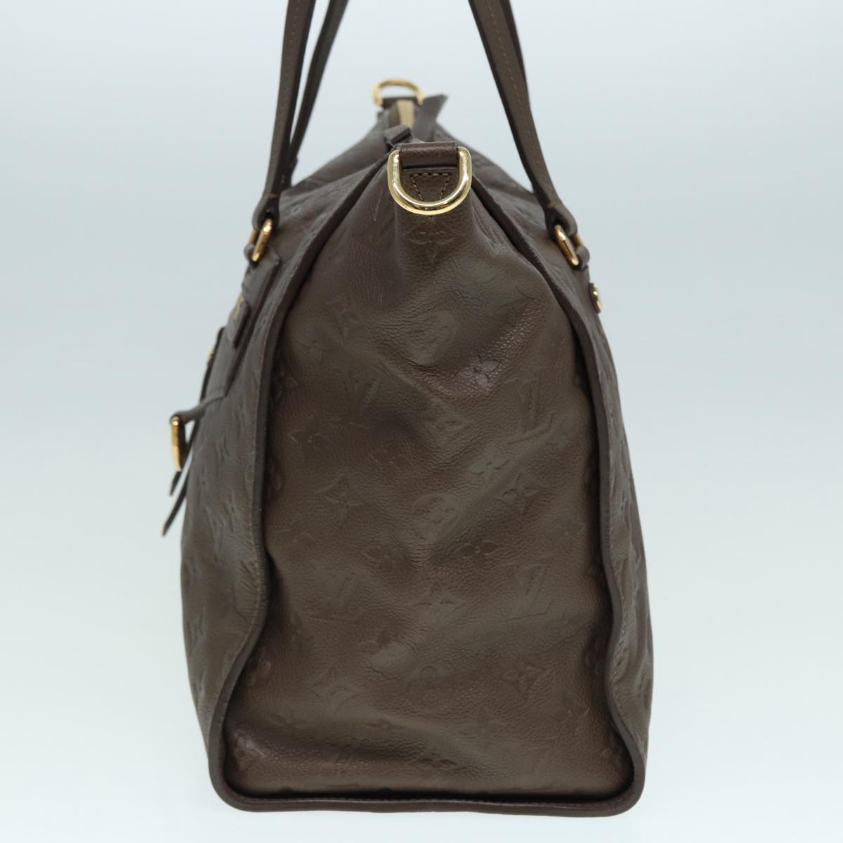LOUIS VUITTON Monogram Empreinte Lumineuse PM Bag Brown Tail M94170 Auth kk299