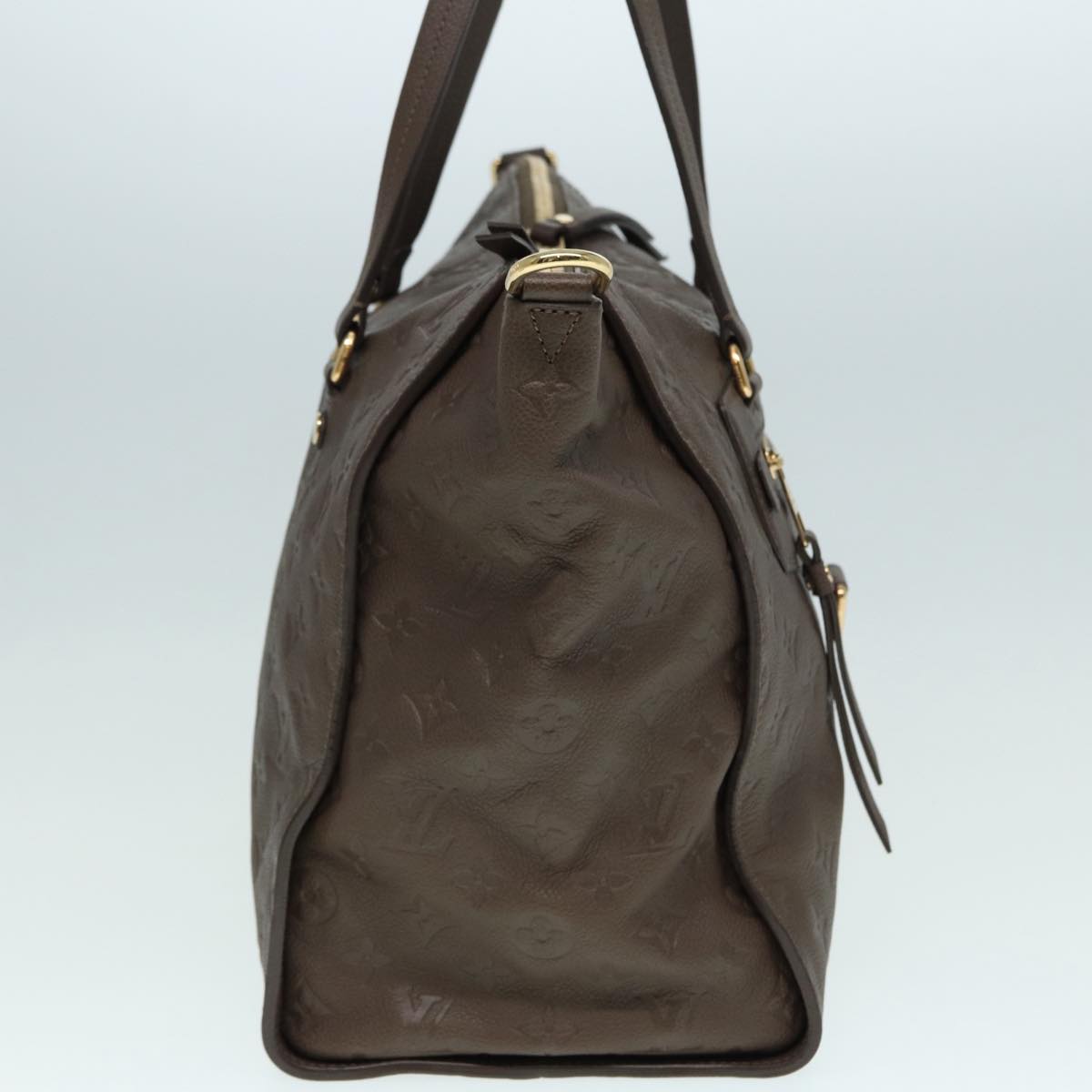 LOUIS VUITTON Monogram Empreinte Lumineuse PM Bag Brown Tail M94170 Auth kk299