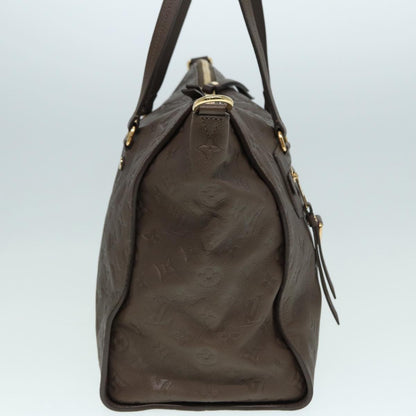 LOUIS VUITTON Monogram Empreinte Lumineuse PM Bag Brown Tail M94170 Auth kk299