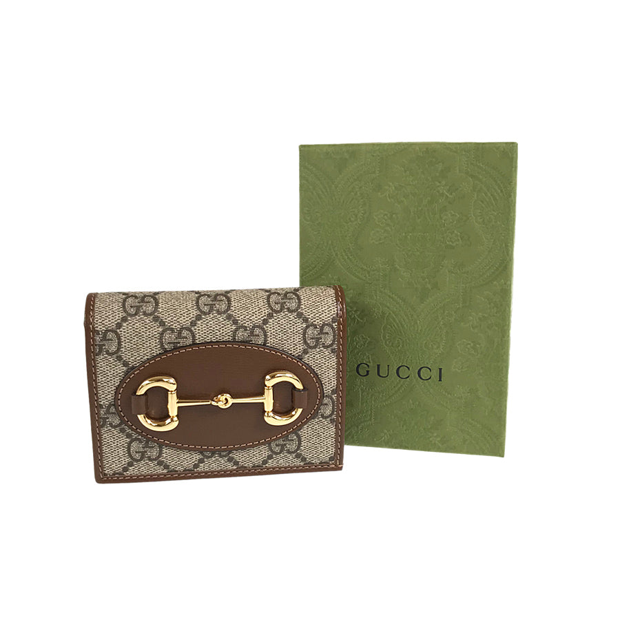 GUCCI Horsebit Card Case Wallet 621887 0416 Bifold wallet