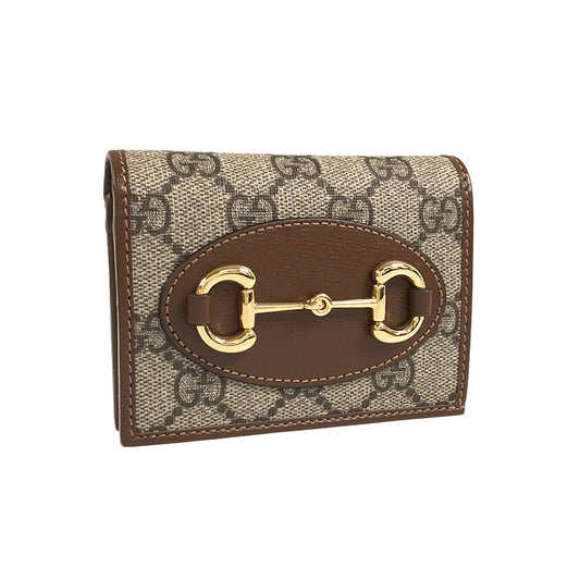 GUCCI Horsebit Card Case Wallet 621887 0416 Bifold wallet