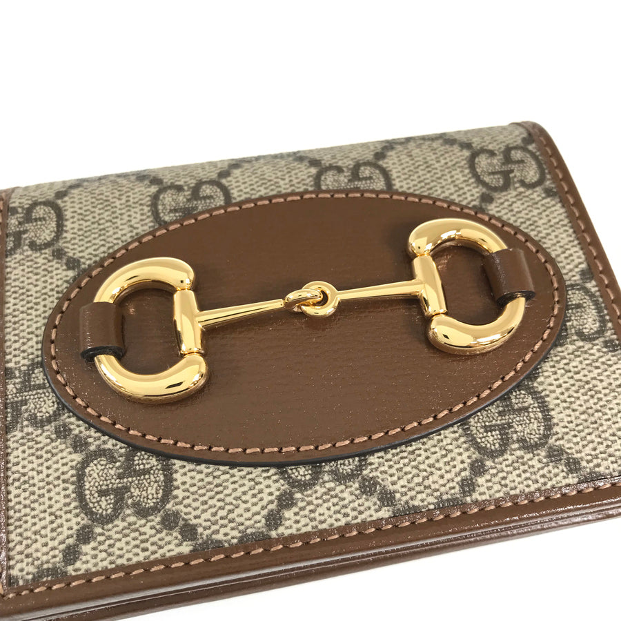 GUCCI Horsebit Card Case Wallet 621887 0416 Bifold wallet