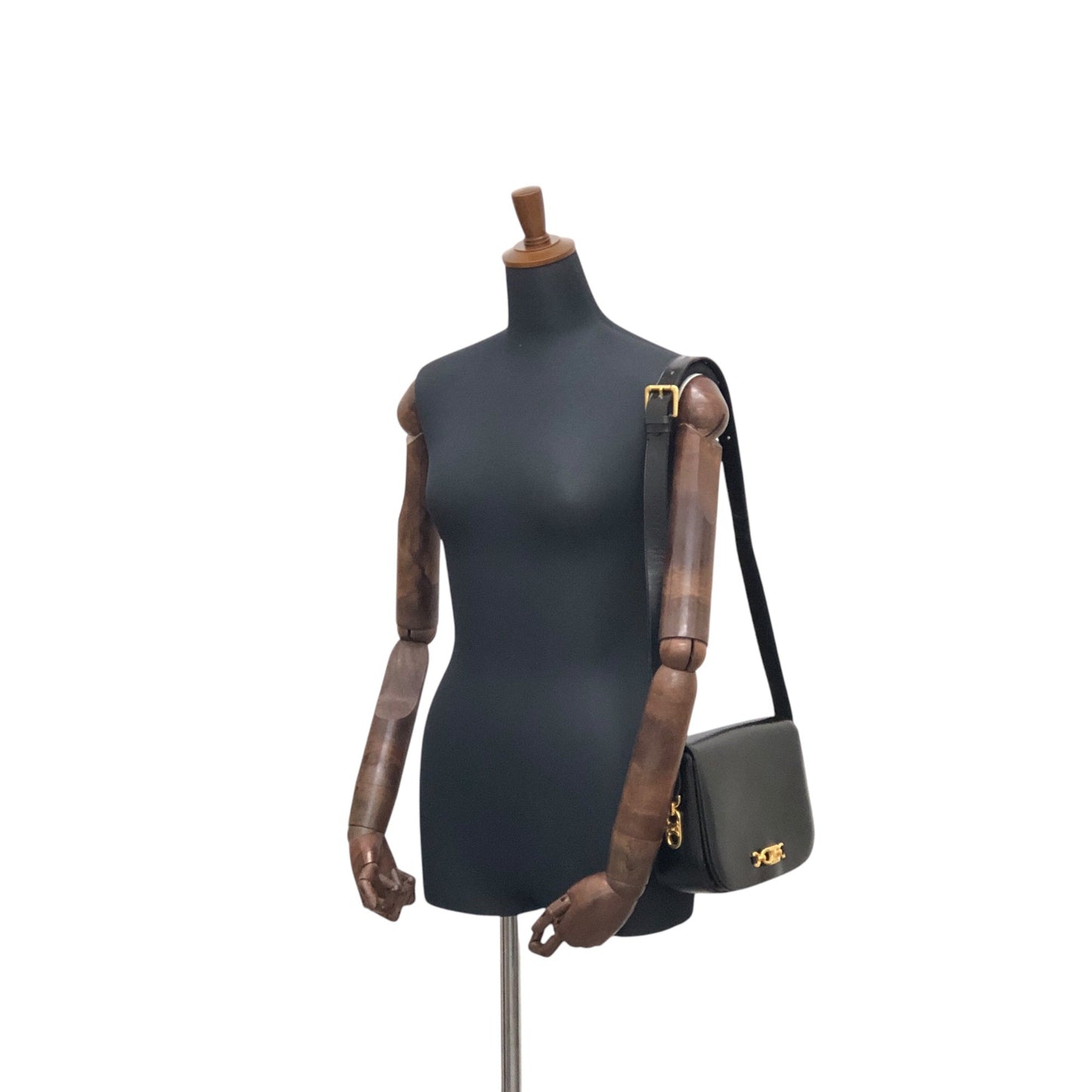 CELINE  Shoulder bag Black Vintage fxkh5k