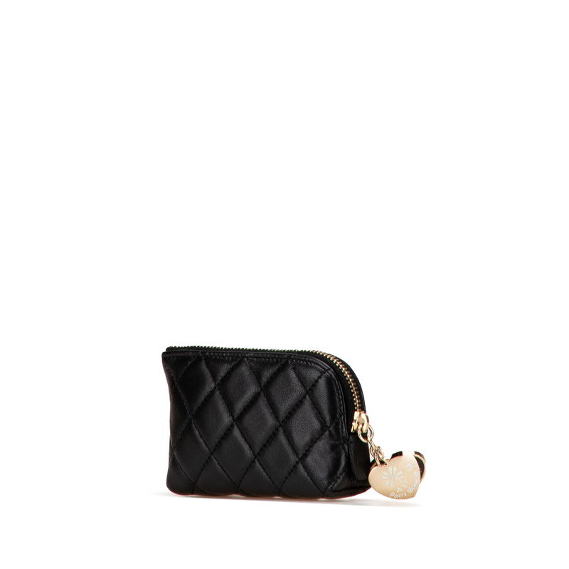 Chanel Coco Mark Port Bonheur Lambskin Coin Case