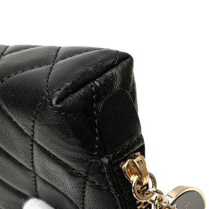 Chanel Coco Mark Port Bonheur Lambskin Coin Case