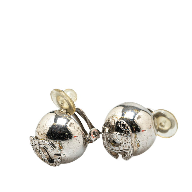 Chanel Metal Coco Mark Ball Earrings 00A